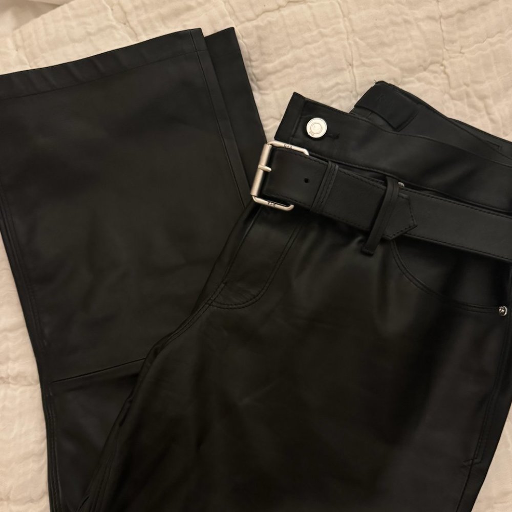 RtA Belted Leather Pants